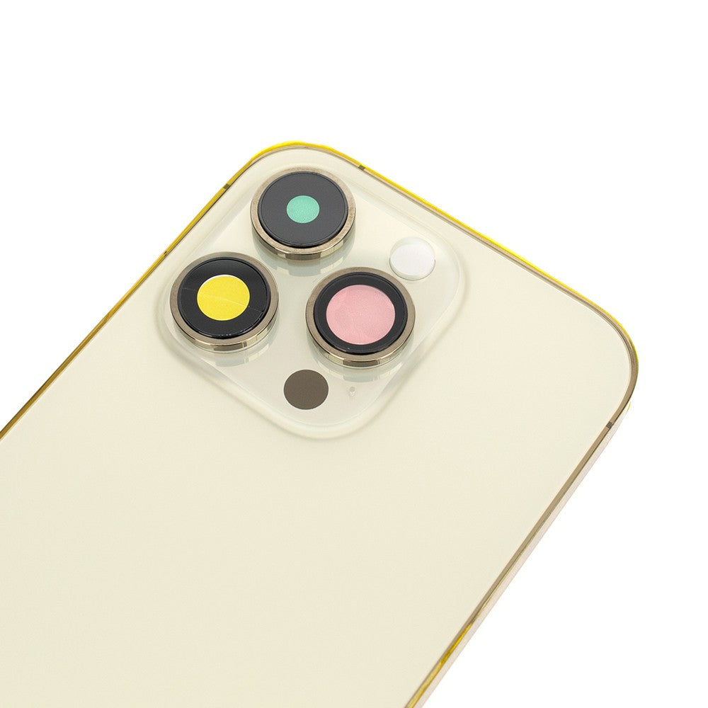 Rear Housing for iPhone 14 Pro (NO LOGO)-Gold Rear Housing for iPhone 14 Pro (NO LOGO)-Gold